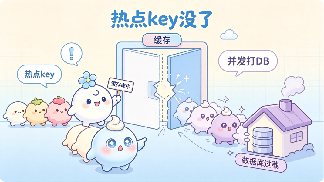 缓存这把伞没了,雨水(请求)全泼进数据库。